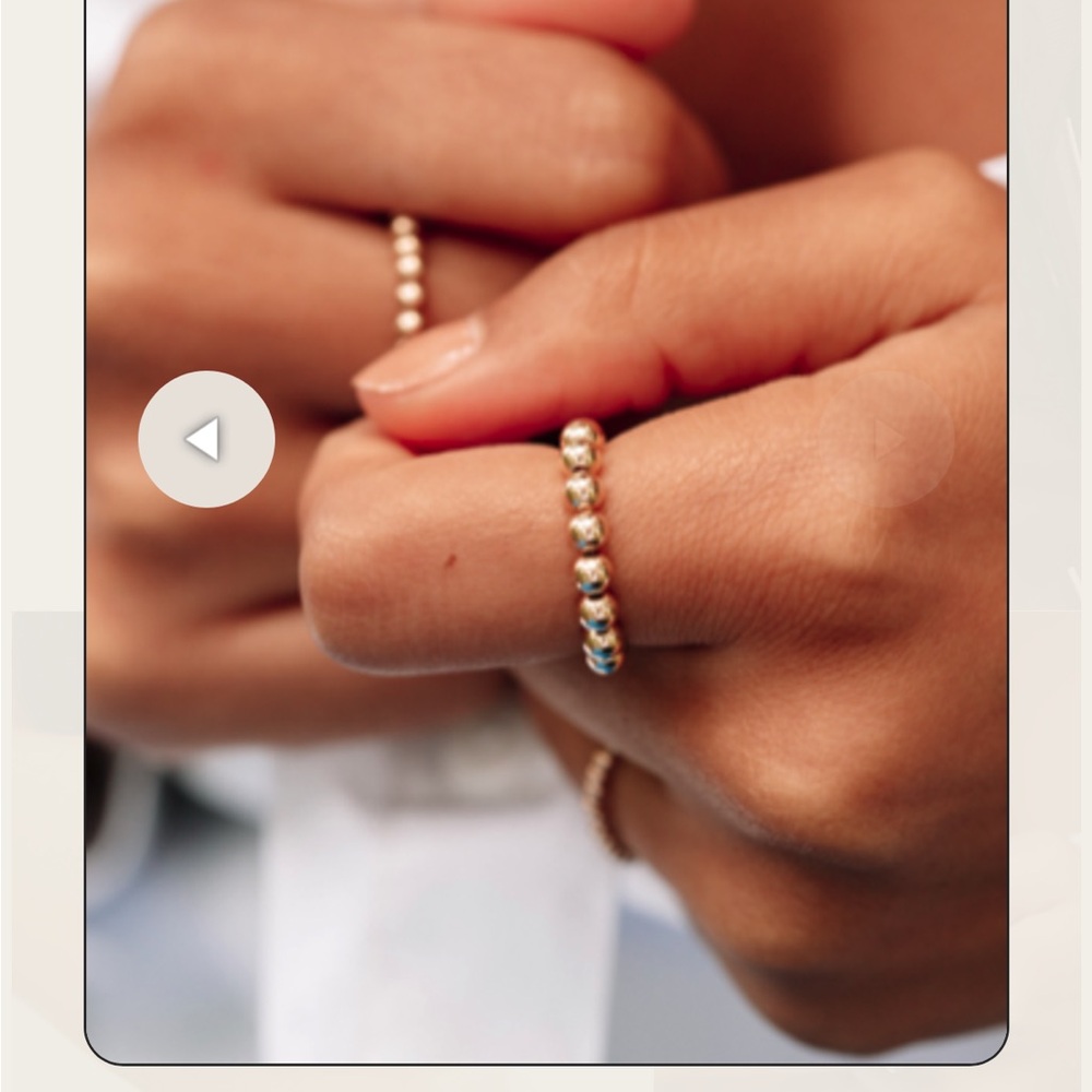 NWT Alexa Leigh Ball Ring, Rose Gold